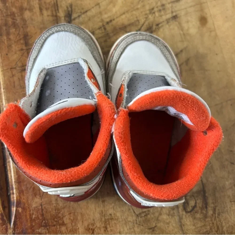Air Jordan 3 Retro GS Mars Stone toddler baby sz 6C no laces DV7026-108